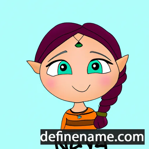 cartoon of the name Naveya