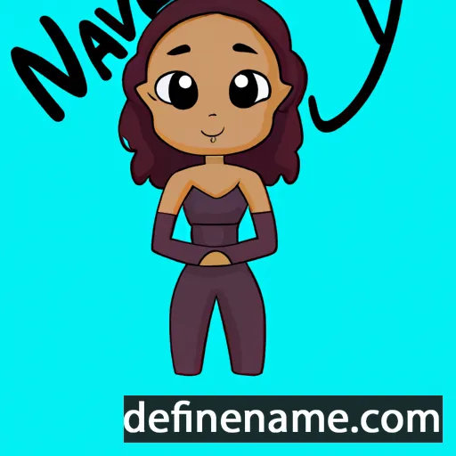 cartoon of the name Naveyah