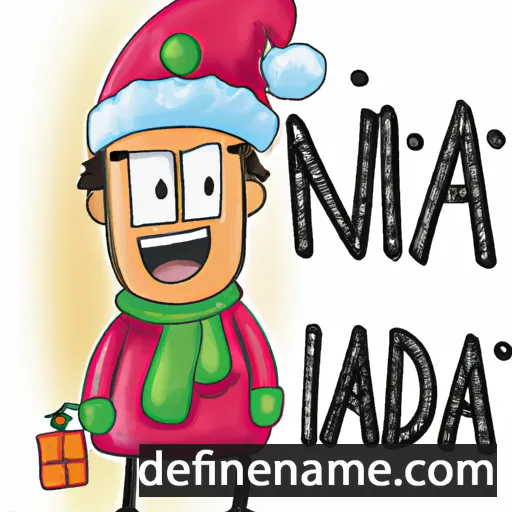 cartoon of the name Navidad