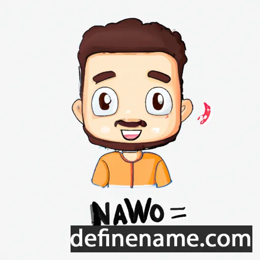 cartoon of the name Nawaf