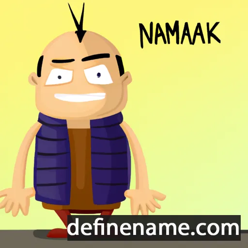 cartoon of the name Nawidemak