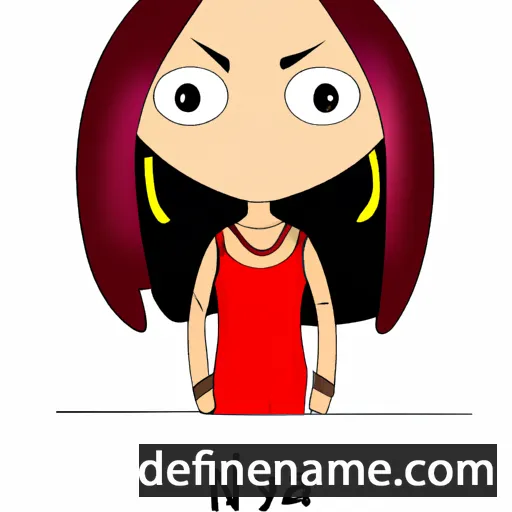 cartoon of the name Naya