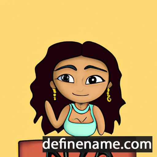 cartoon of the name Naya