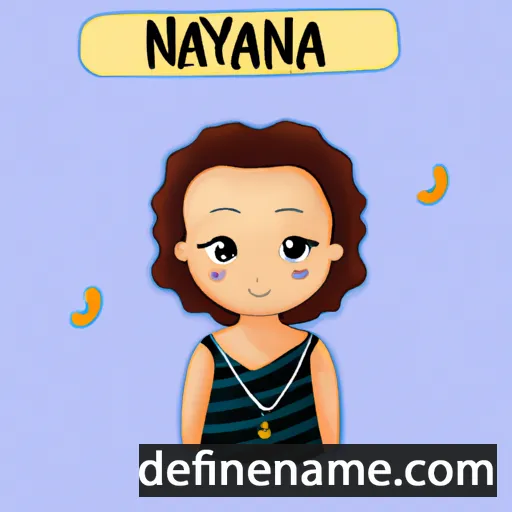 cartoon of the name Nayana