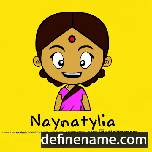 cartoon of the name Nayanthara