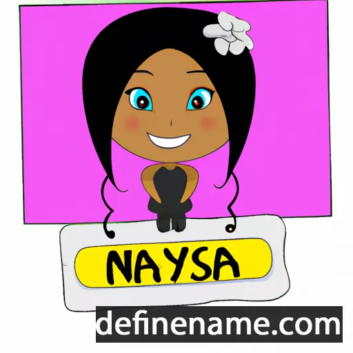 cartoon of the name Nayasia