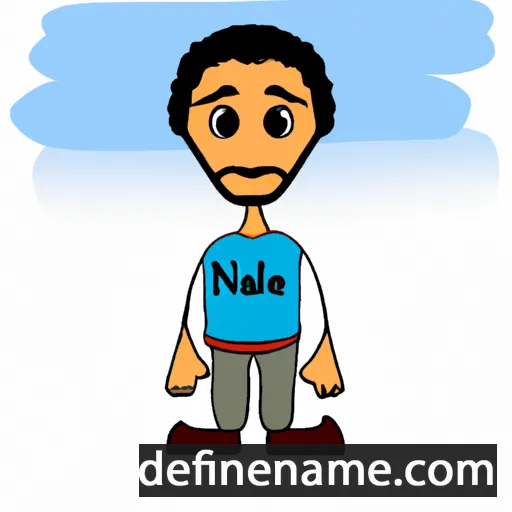 cartoon of the name Nayel