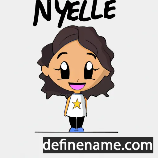 cartoon of the name Nayelie