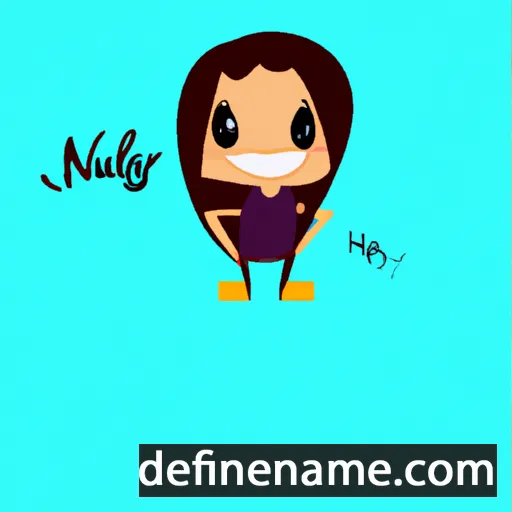 cartoon of the name Nayely