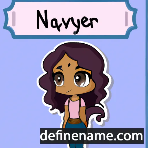 cartoon of the name Nayeri