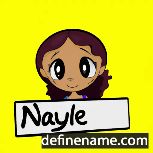 cartoon of the name Naylene