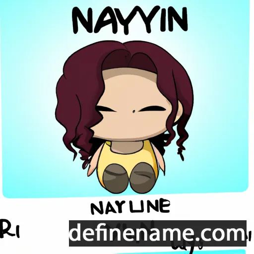 cartoon of the name Naylynn