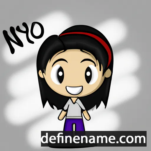 cartoon of the name Nayo