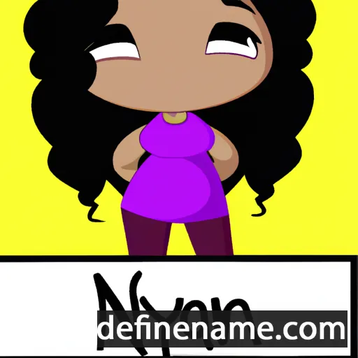 cartoon of the name Nayomi