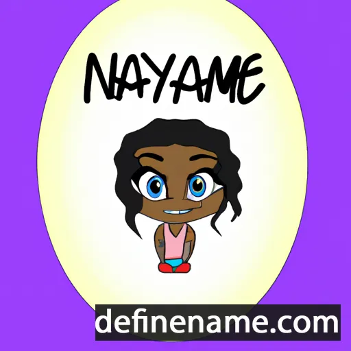 cartoon of the name Nayomie