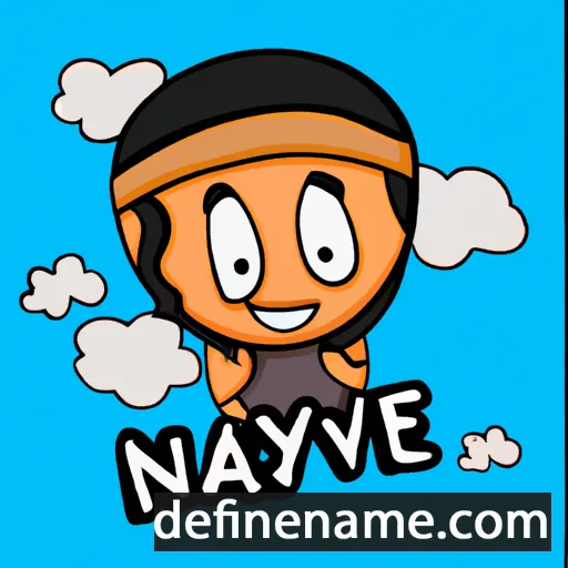 cartoon of the name Nayvee