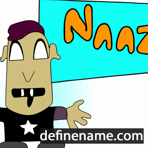 cartoon of the name Naz