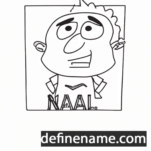 cartoon of the name Nazali