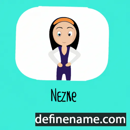 cartoon of the name Nazaneen