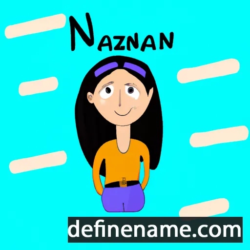 cartoon of the name Nazanin