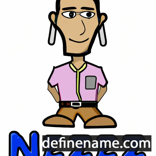 cartoon of the name Nazeem