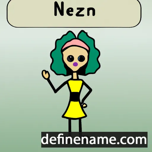 cartoon of the name Nazenîn