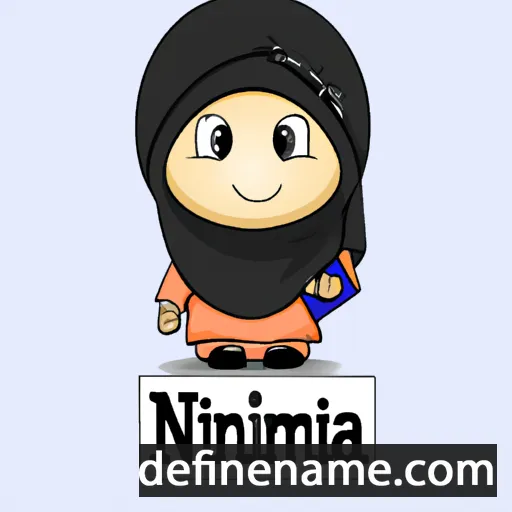 cartoon of the name Nazimah