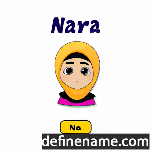 cartoon of the name Nazira