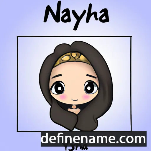 cartoon of the name Naziyah