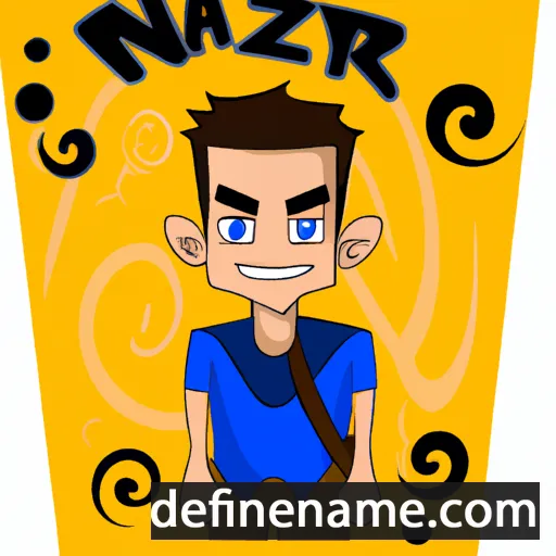 cartoon of the name Nazyr