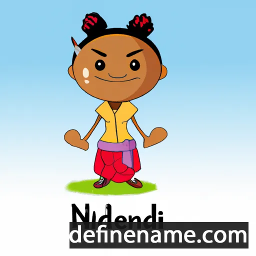 cartoon of the name Ndaheni