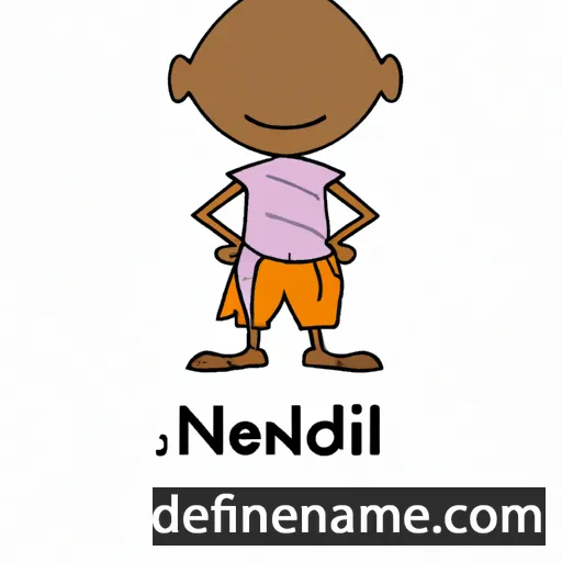 cartoon of the name Ndleleni