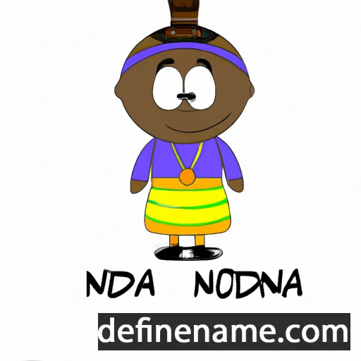 cartoon of the name Ndonsa