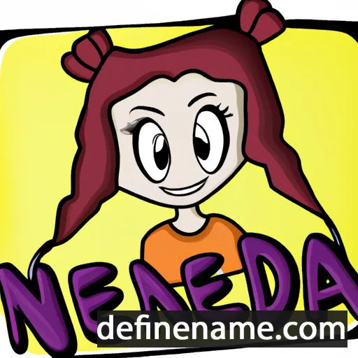 cartoon of the name Ndrea