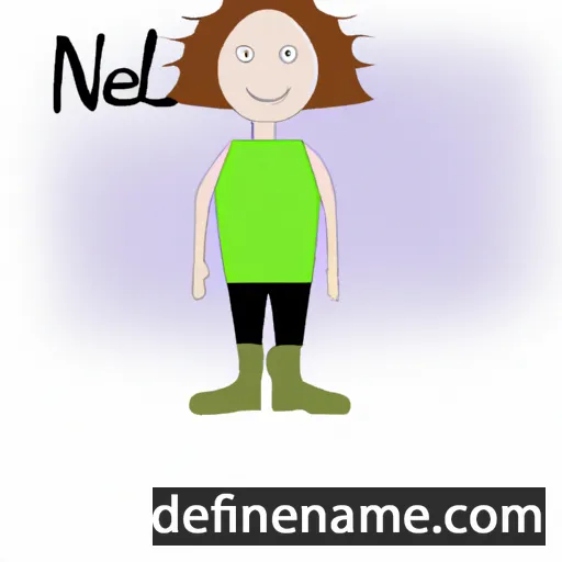 cartoon of the name Nealie