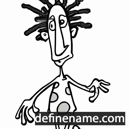 cartoon of the name Nealmani