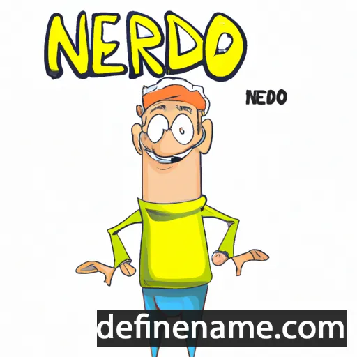 cartoon of the name Neandro