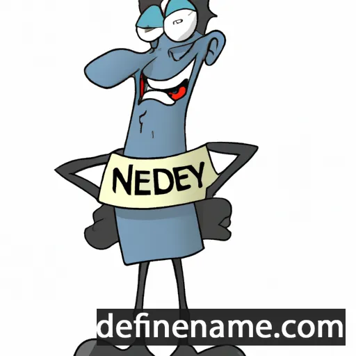 cartoon of the name Nearidey