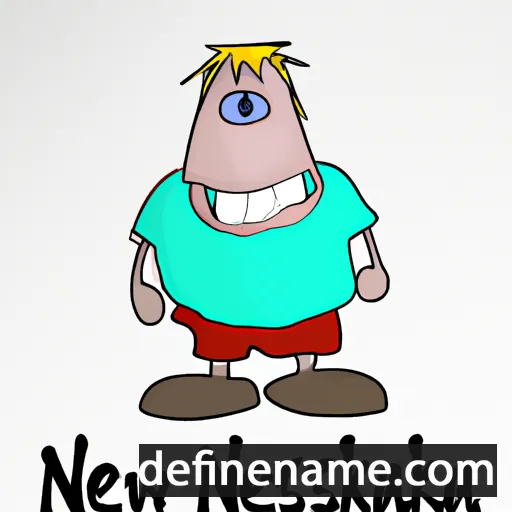 cartoon of the name Nebraska