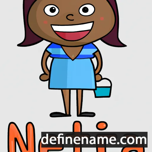 cartoon of the name Necita