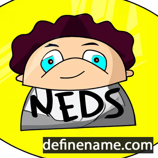 cartoon of the name Nedas