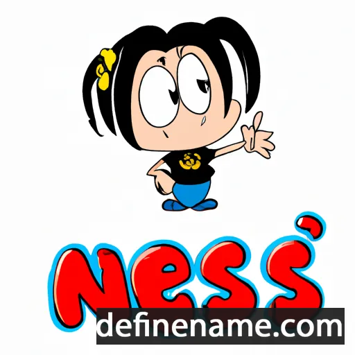 cartoon of the name Néis