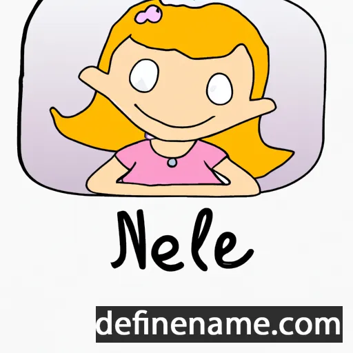 cartoon of the name Nélie