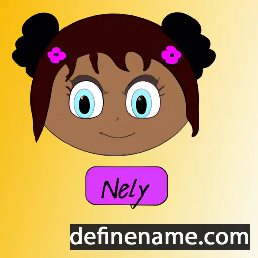 cartoon of the name Nélya