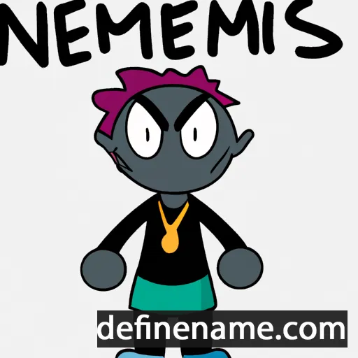 cartoon of the name Némesis