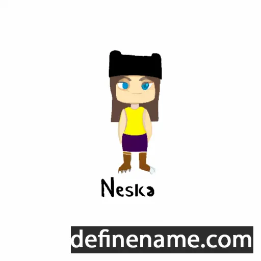 cartoon of the name Néska