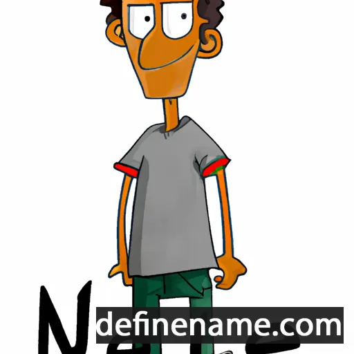 cartoon of the name Neel