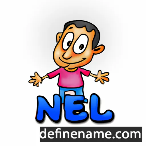 cartoon of the name Neel