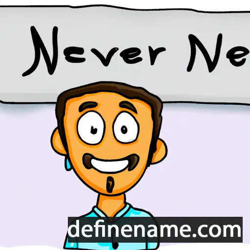 cartoon of the name Neerav