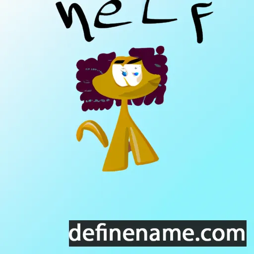 cartoon of the name Nefel